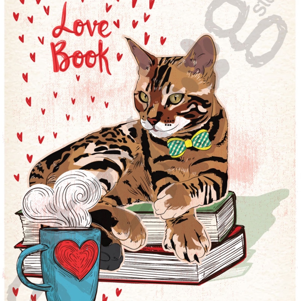 Bengal Cat - Love Book